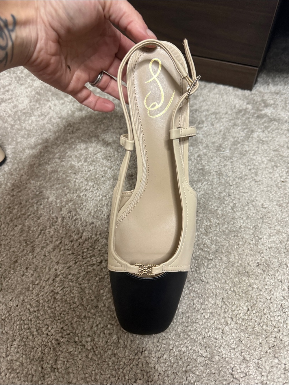 Sam Edelman Women's Kara Cap-Toe Slingback Flats - Picture 5 of 11